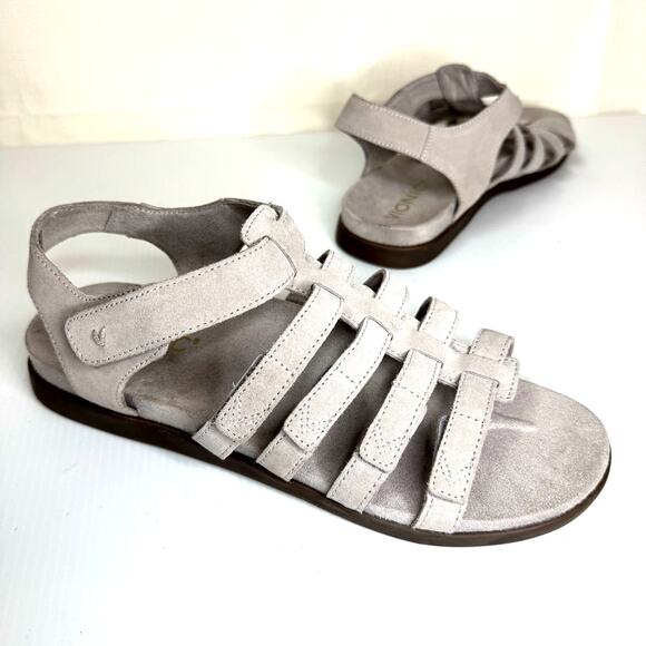 VIONIC Ritta Suede Gladiator Sandal Size 9 Strappy Orthopedic Summer Strappy - Picture 1 of 10